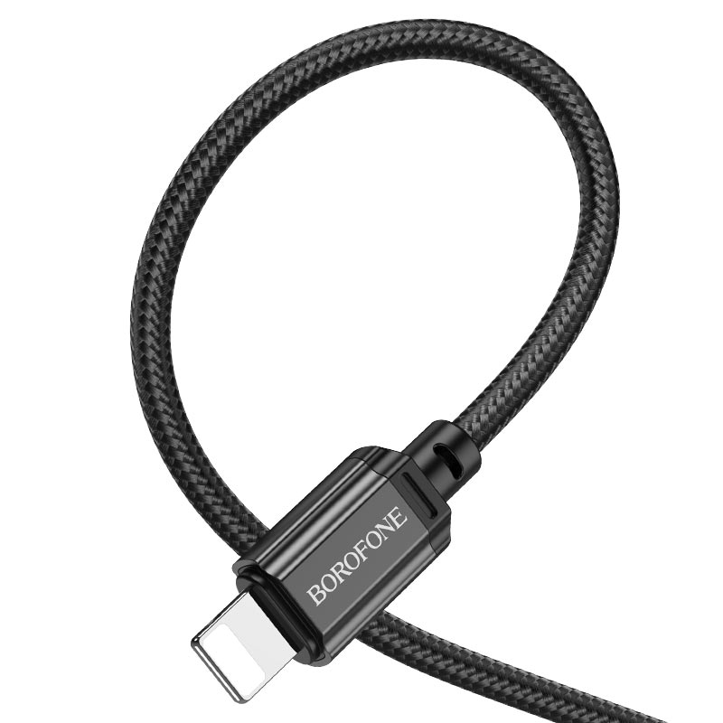 USB кабель Lightning BOROFONE BX87 Sharp (100см. 2.4A), черный