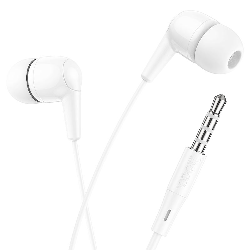 Наушники HOCO M97 Enjoy universal earphones with mic., белые