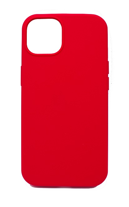 Чехол силиконовый гладкий Soft Touch iPhone 13 Pro Max, красный №14 (закрытый низ)