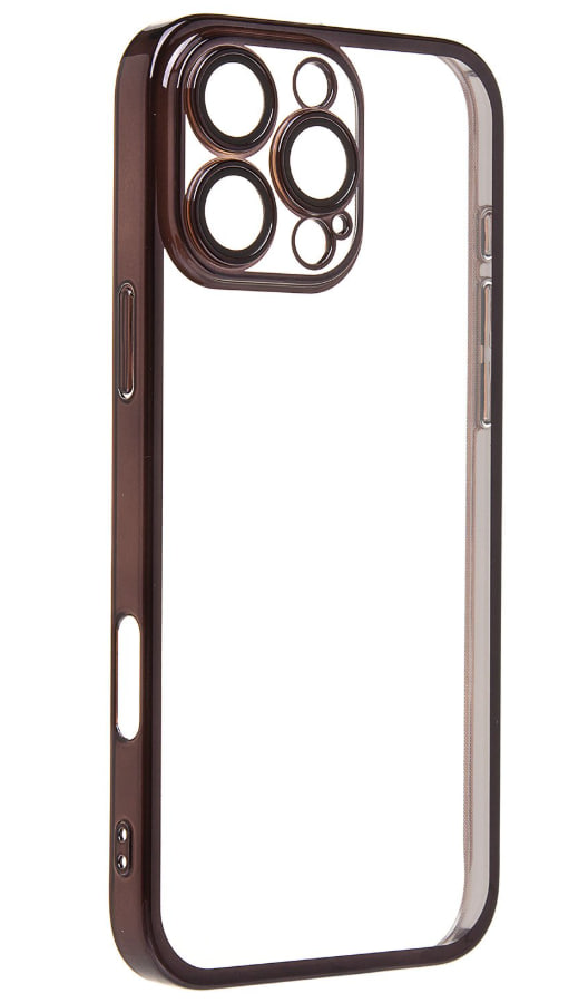 Чехол iPhone 16 Pro с защитной линзой, черный