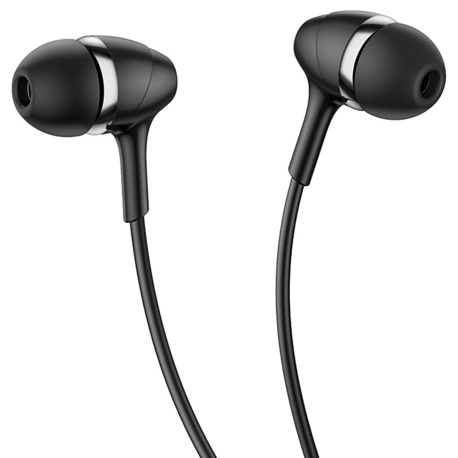 Наушники HOCO M76 Maya universal earphones with mic., черные