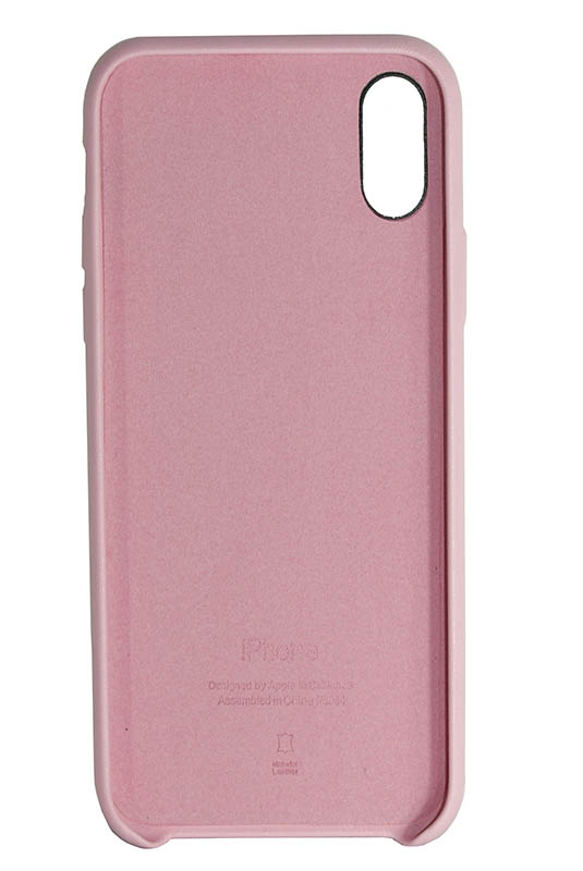 Чехол кожаный оригинал iPhone X/ XS, розовый