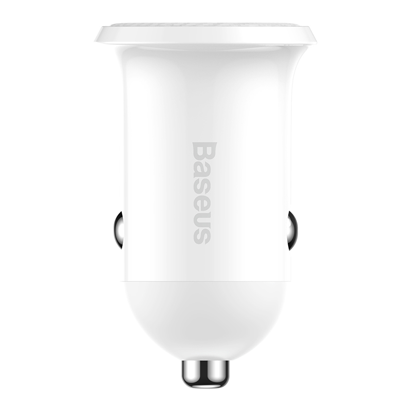 Автомобильный адаптер BASEUS Grain Pro (2 USB, 4.8A), белый