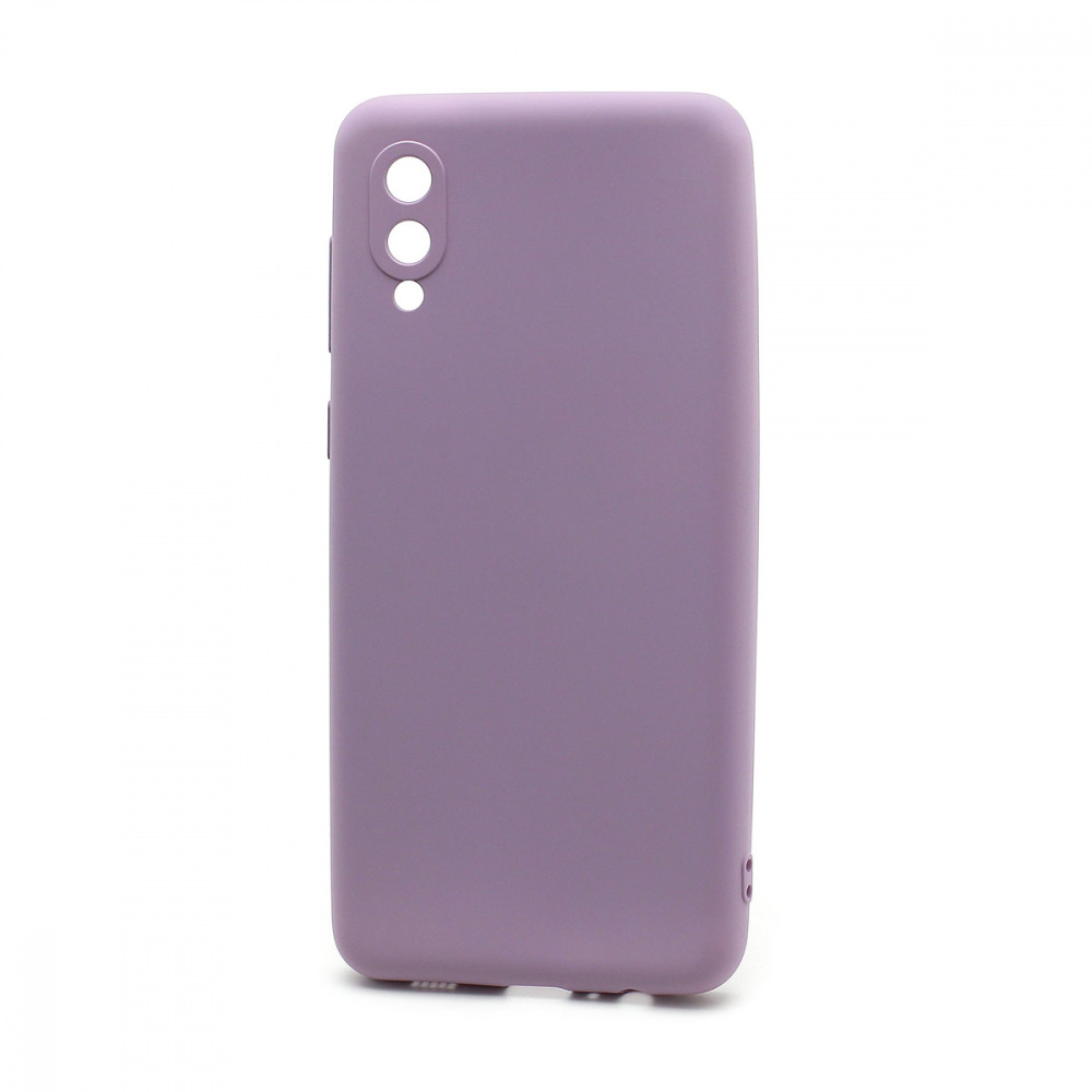 Чехол силиконовый гладкий Soft Touch Samsung A02/ M02, фиолетовый