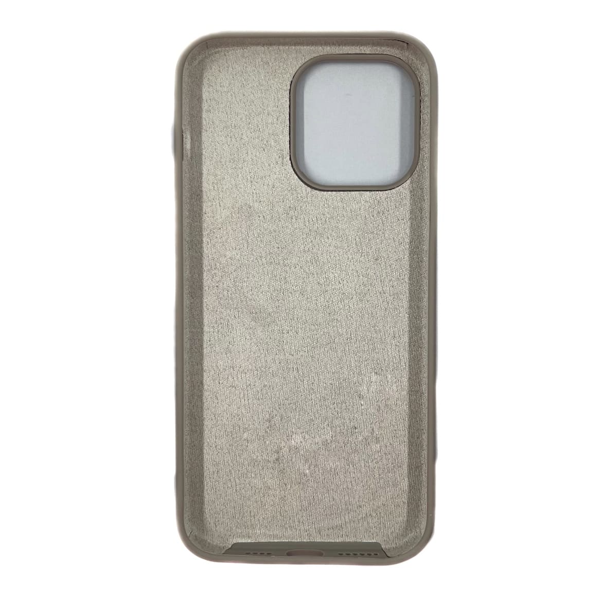 Чехол силиконовый гладкий Soft Touch iPhone 14 Pro Max, серый №23 (закрытый низ)