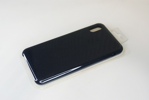 Чехол силиконовый гладкий Soft Touch iPhone XS Max, темно-синий №8