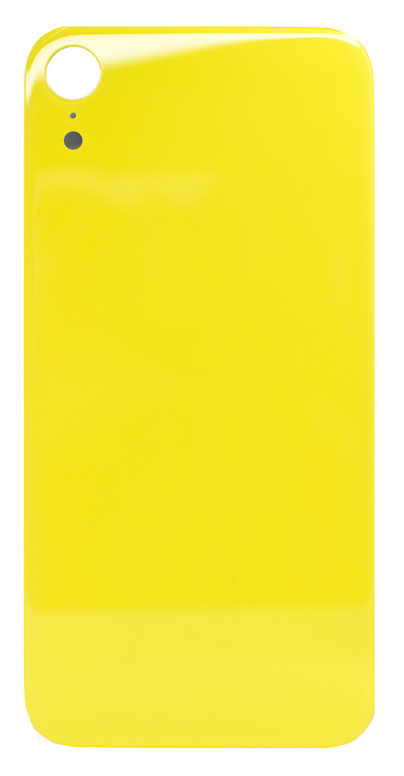 Задняя крышка iPhone XR стеклянная, легкая установка, желтый (CE)