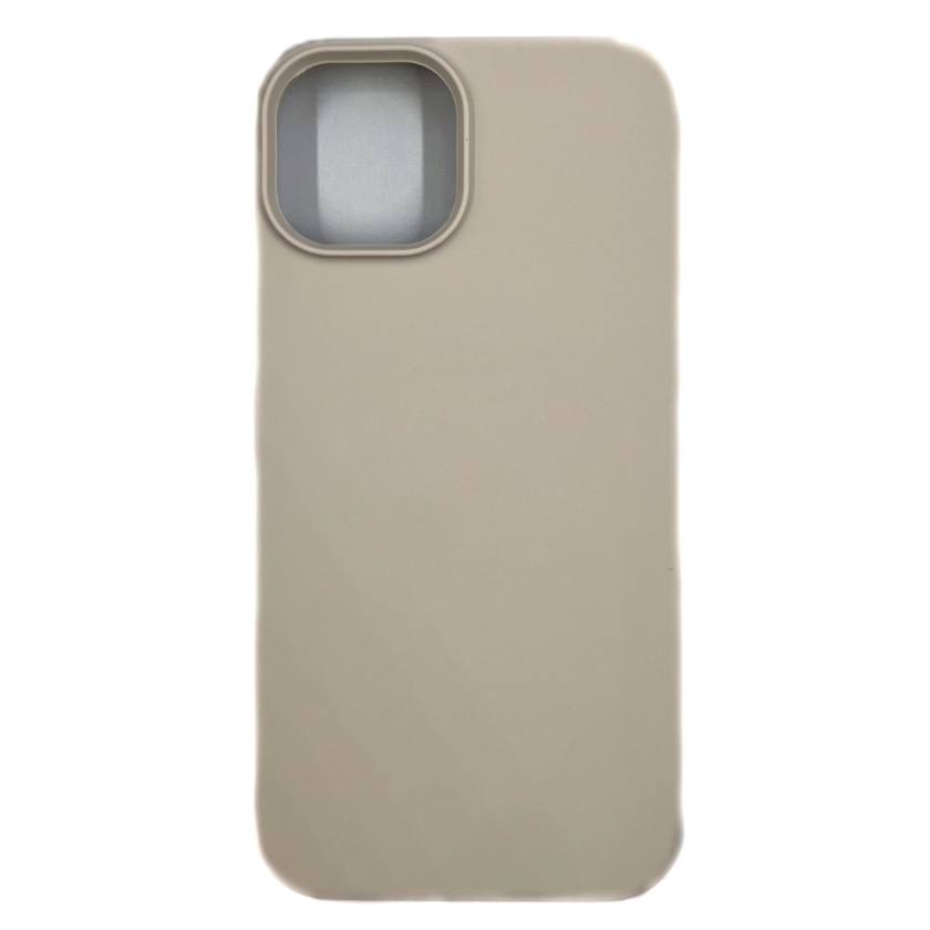 Чехол силиконовый гладкий Soft Touch iPhone 14, бежевый №10 (закрытый низ)