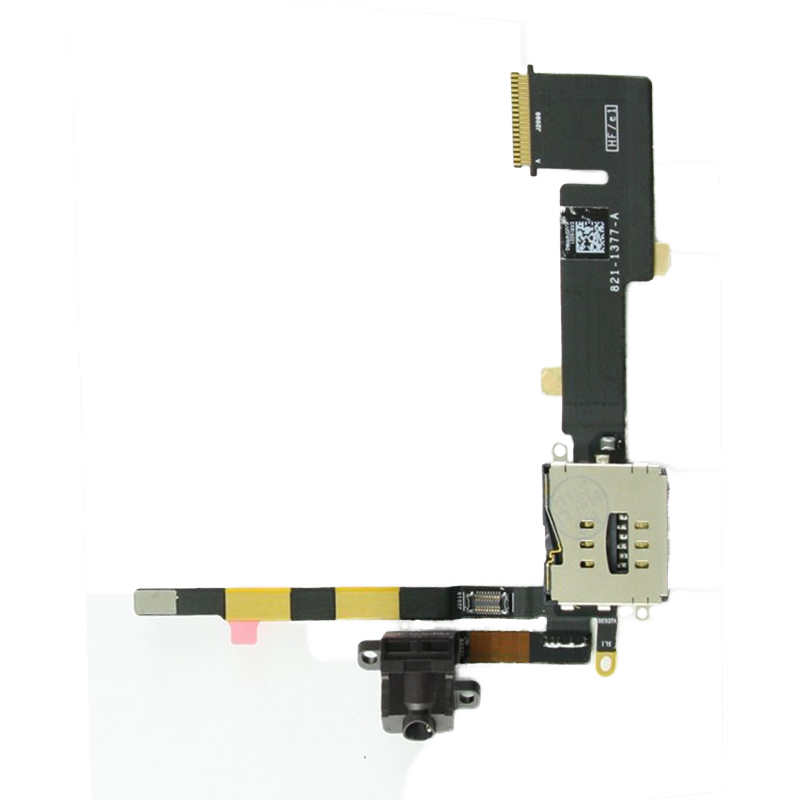 Шлейф iPad 2 с Sim коннектором и разъемом гарнитуры