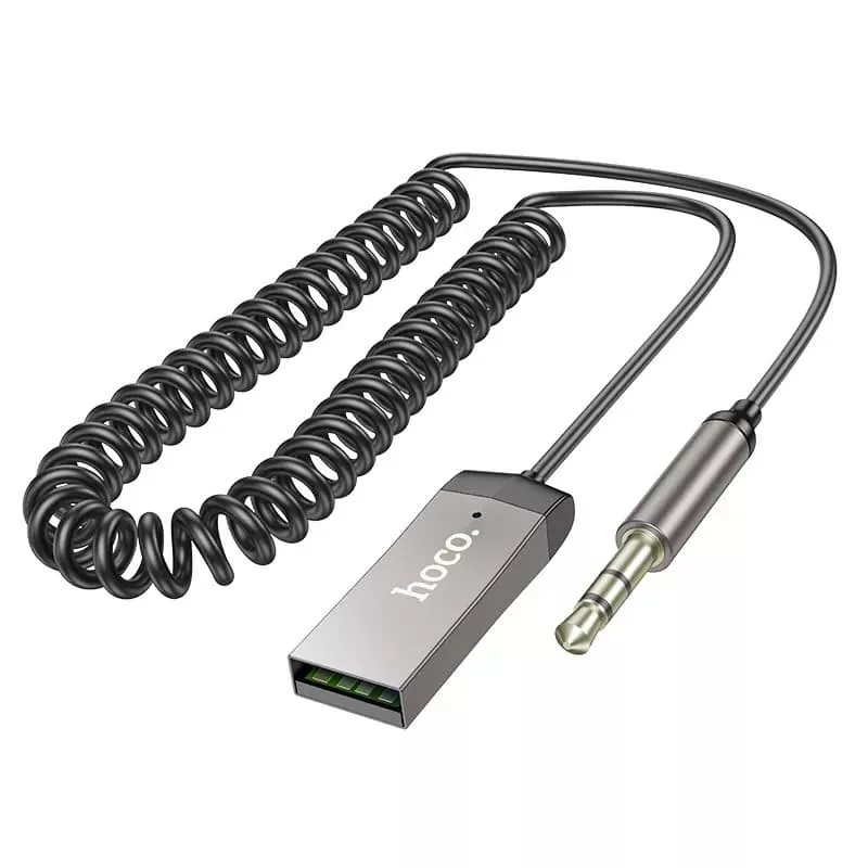 Bluetooth Car Receiver HOCO E78 (адаптер Bluetooth для автомагнитолы с USB входом) цвет серый