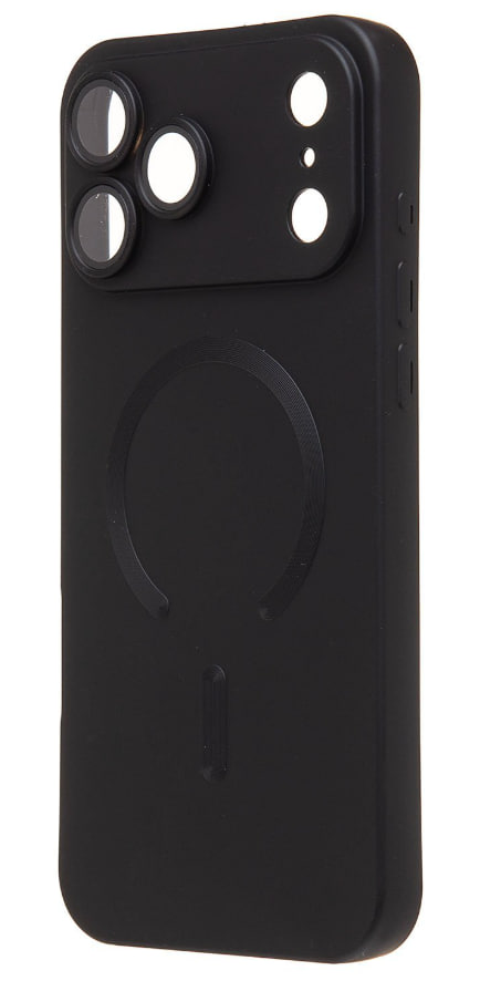 Чехол силиконовый MagSafe Matte iPhone 17 Pro Max, черный