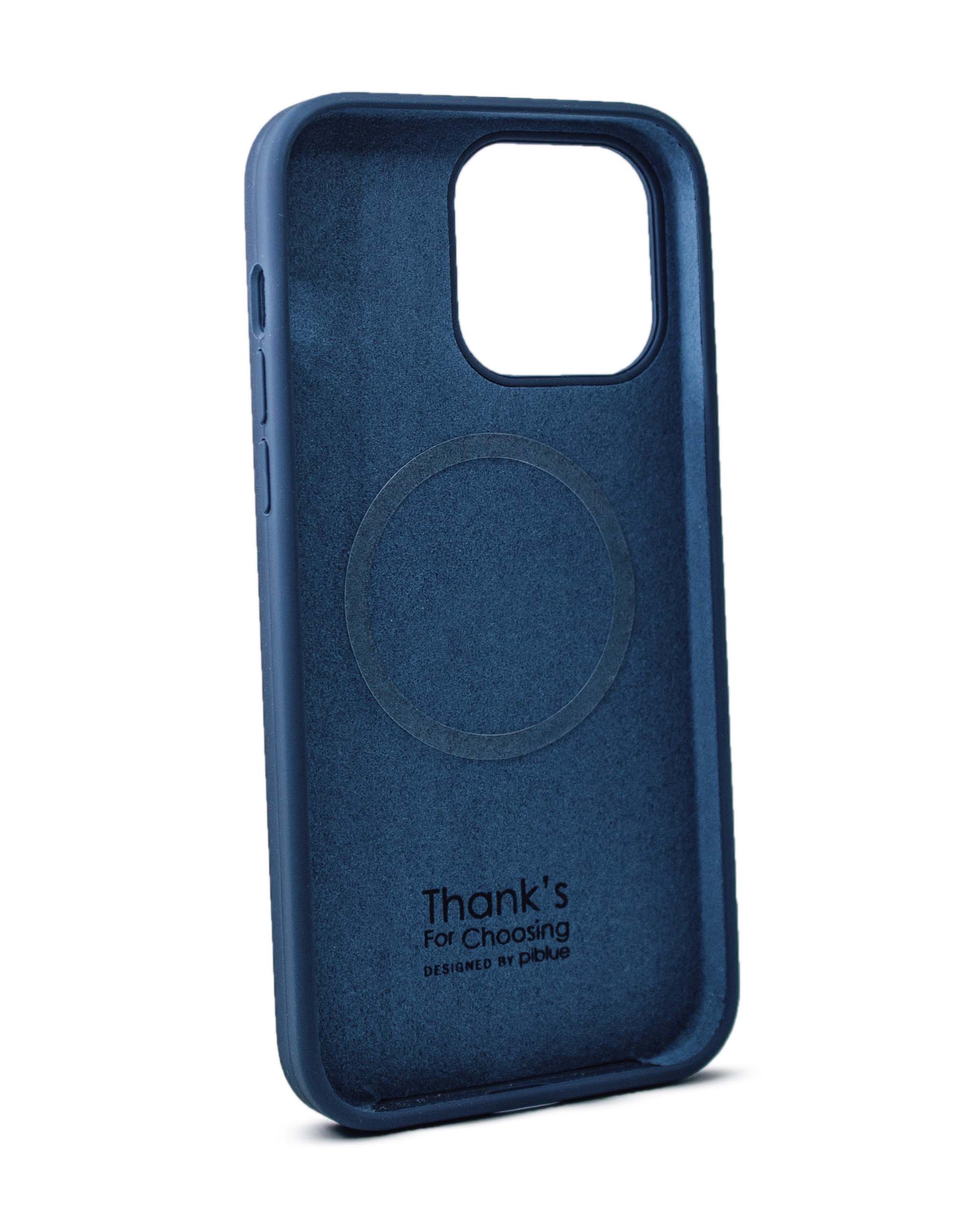 Чехол Piblue iPhone 14 Pro Max Silicone MagSafe, синий