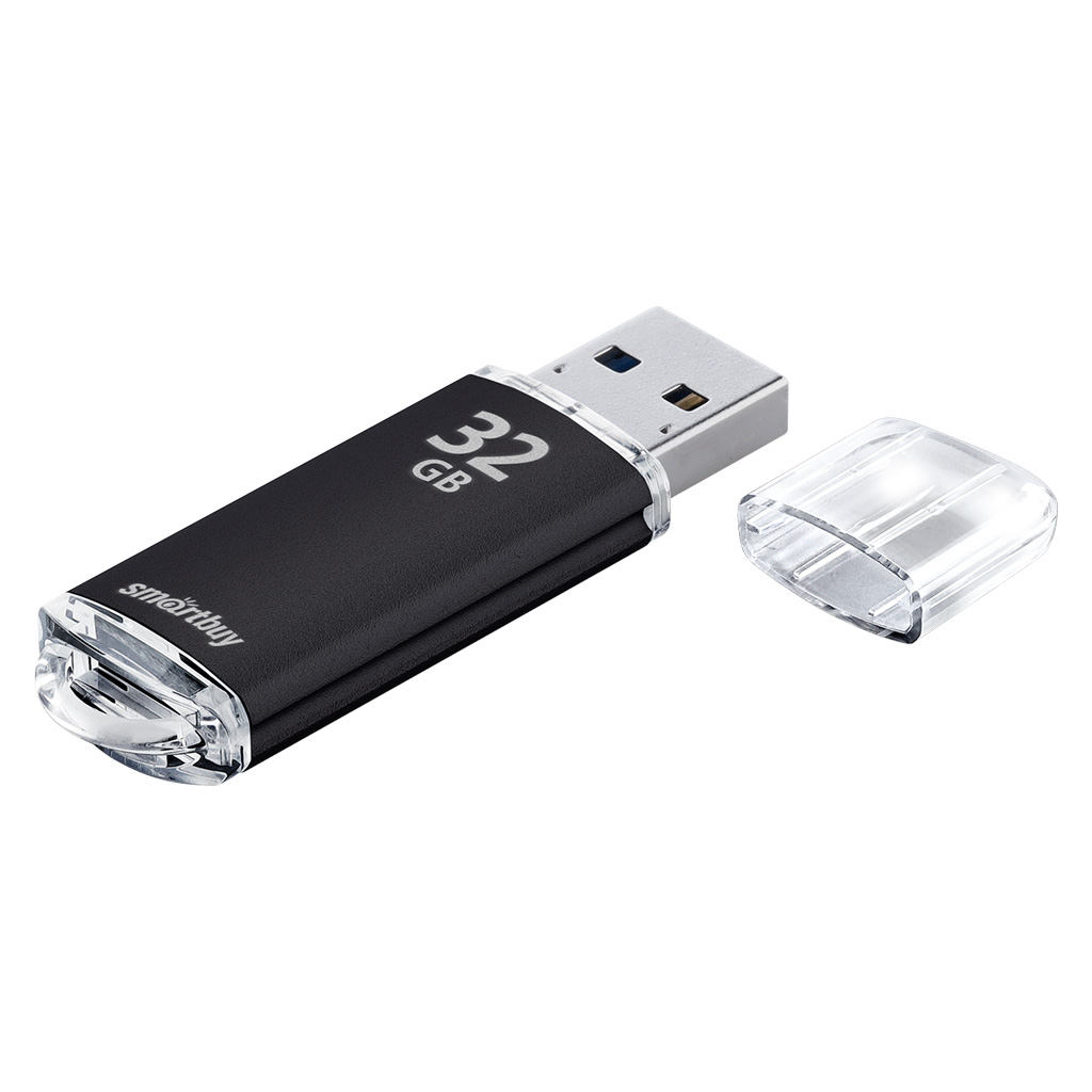USB флеш-накопитель Smartbuy 32 GB USB 2.0 V-Cut, черный