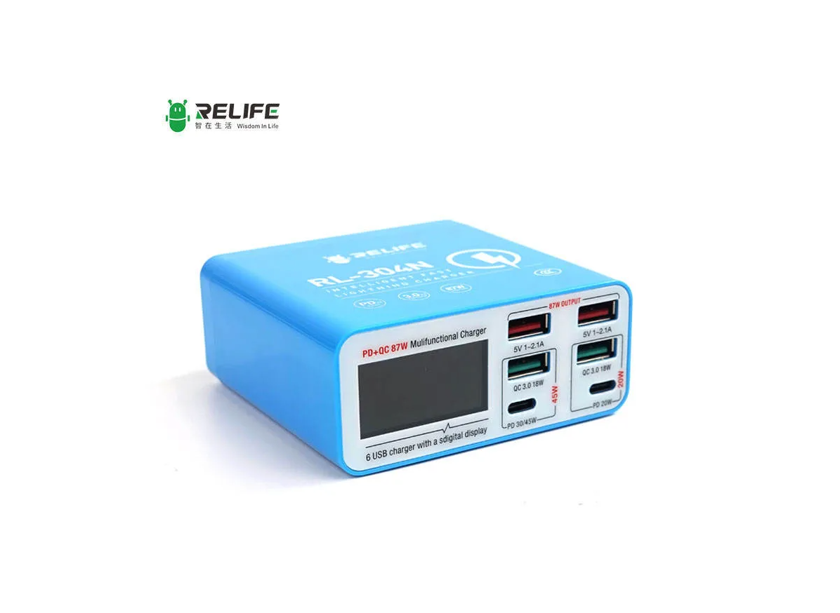Источник питания RELIFE RL-304N (6 портов USB + быстрая зарядка)