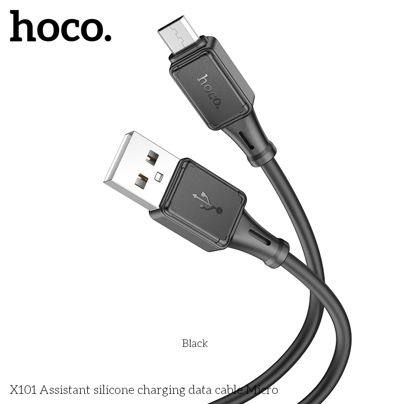 USB кабель micro USB HOCO X120 (100см, 2,4A), черный