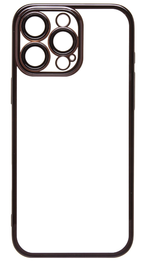 Чехол iPhone 16 Pro с защитной линзой, черный