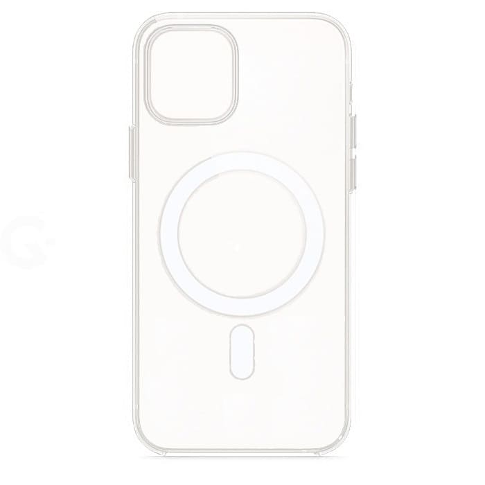 Чехол силиконовый Clear Case MagSafe iPhone 12/12 Pro, прозрачный
