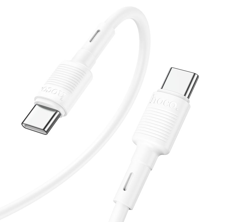 USB-C кабель HOCO X83 Victory 60W Type-С to Type-С (100см), белый