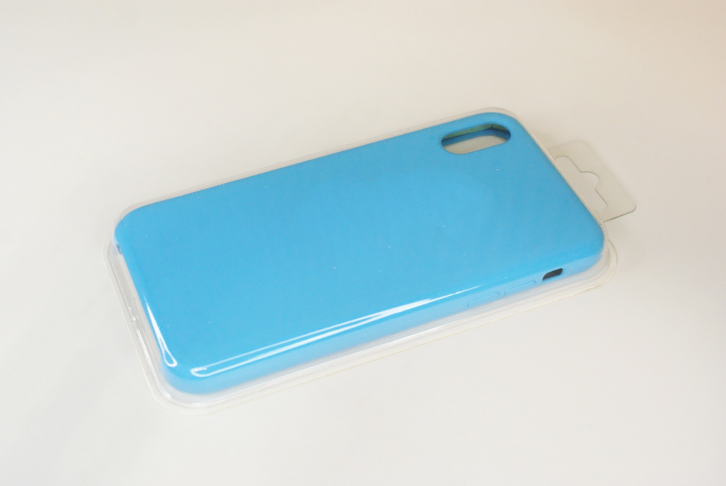 Чехол силиконовый гладкий Soft Touch iPhone XR, голубой №16