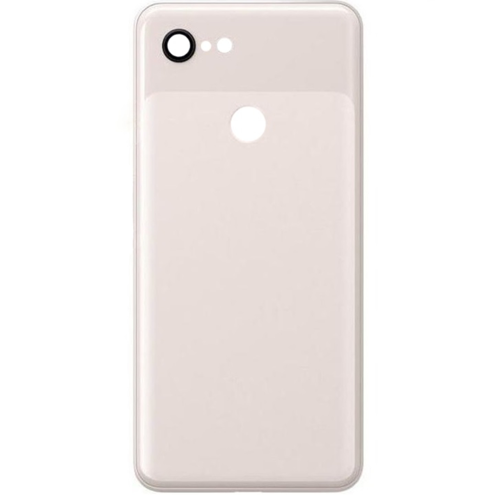 Задняя крышка для Google Pixel 3 Premium, со стеклом камеры розовая (Org)