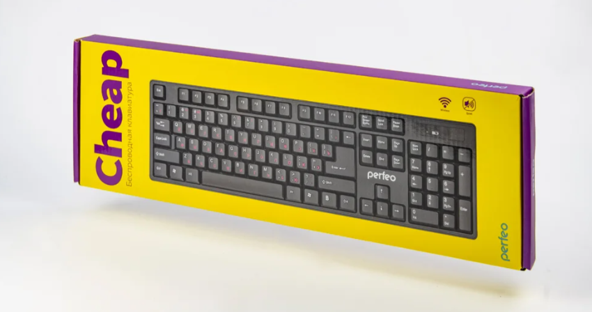Клавиатура беспроводная Perfeo CHEAP, черная