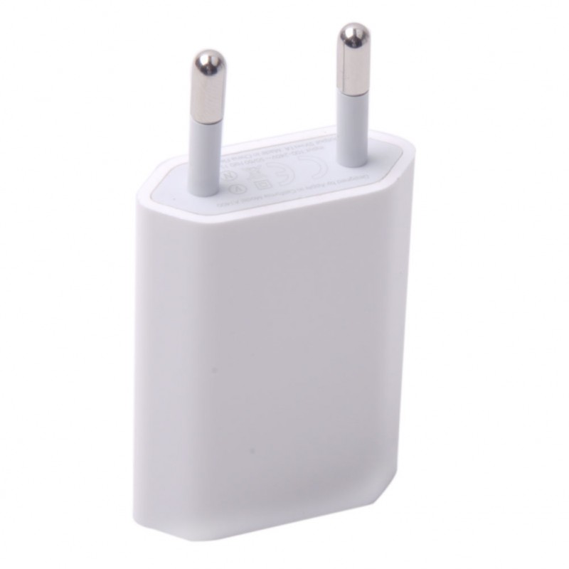 Сетевой USB адаптер 1000mAh orig (плоский) (MD813ZM/A), белый (упаковка)