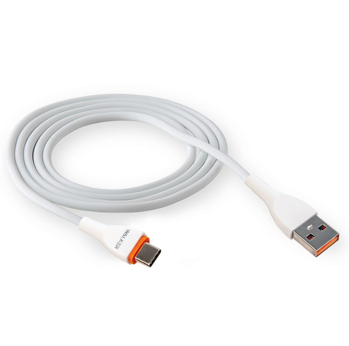 USB кабель Type-C WALKER C565, 3.1А,  QC, (100см), белый