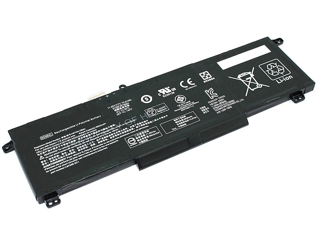 АКБ SD06XL для ноутбука HP Omen 15 2020 11.55V 70,91Wh (Type B) (OEM)