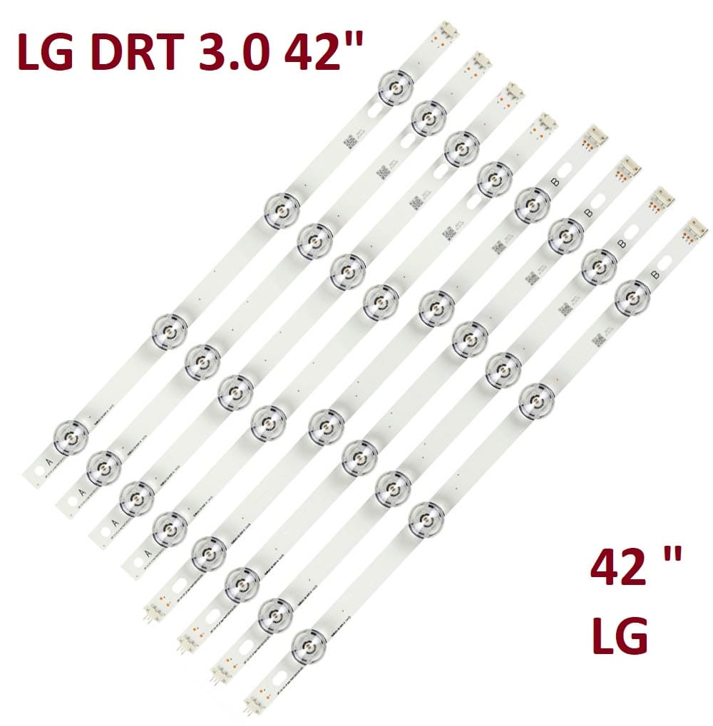 Подсветка для телевизоров LG 42" DRT 3.0 REV0.1 42LB650V _A type + _B type (8 в 1) 400x15 4LED 6V A/