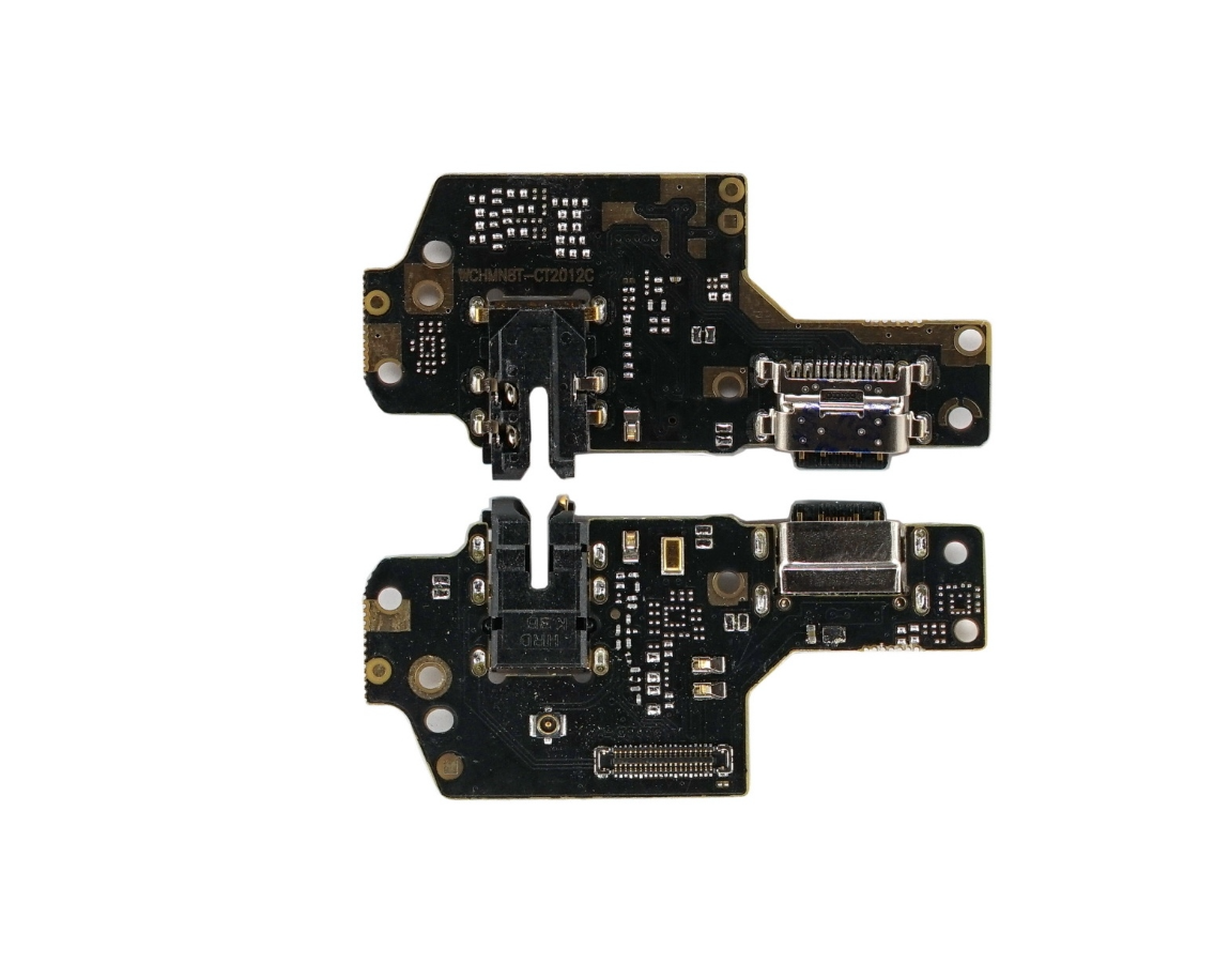 Шлейф Xiaomi Redmi Note 8 плата с разъемом зарядки, разъемом гарнитуры и микрофоном