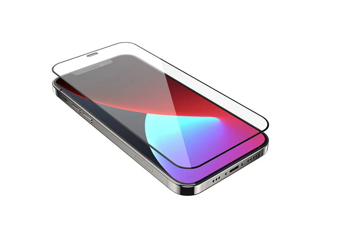 Защитное стекло iPhone 12/ 12 Pro HOCO A12 Plus, черное