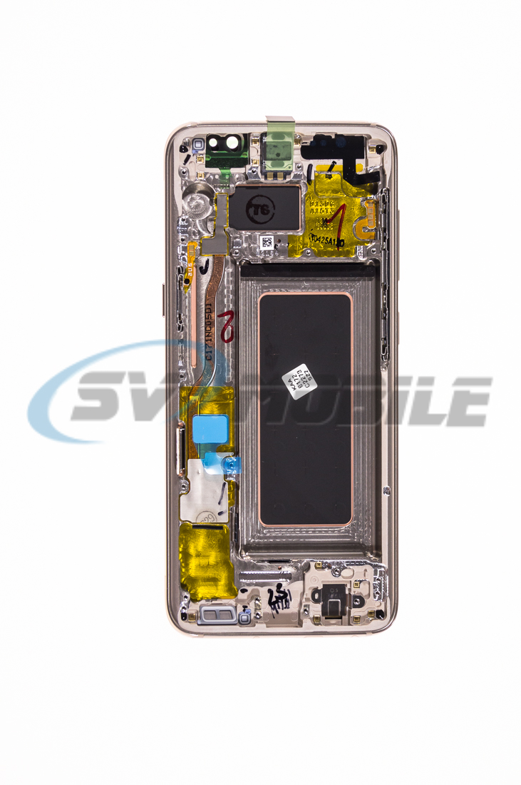 Дисплей Samsung G950FD Galaxy S8 в сборе с тачскрином и рамкой, Золото (OR100%)
