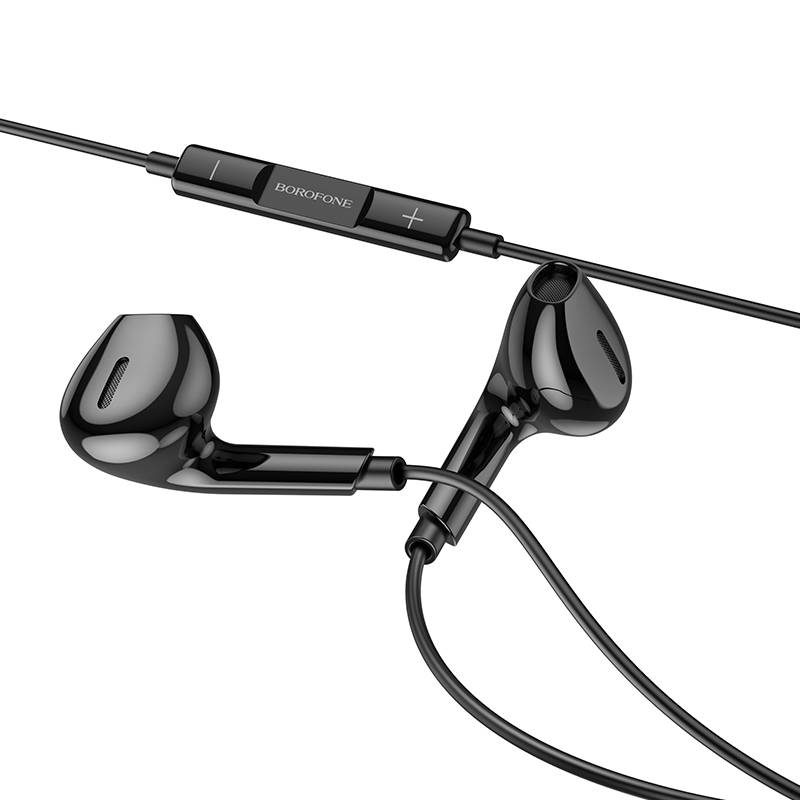 Наушники проводные BOROFONE BM71 Light song Type-C, черные