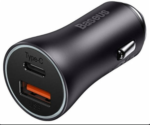 АЗУ Baseus Golden Contactor Max Dual (Быстрая зарядка) (USB+Type C) (60W) (Серый)