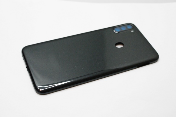 Задняя крышка в сборе со стеклом камеры для Samsung A11 SM-A115, Premium, белая