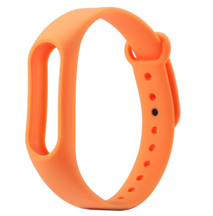 Ремешок силиконовый для Mi Band 3/ 4, оранжевый №14