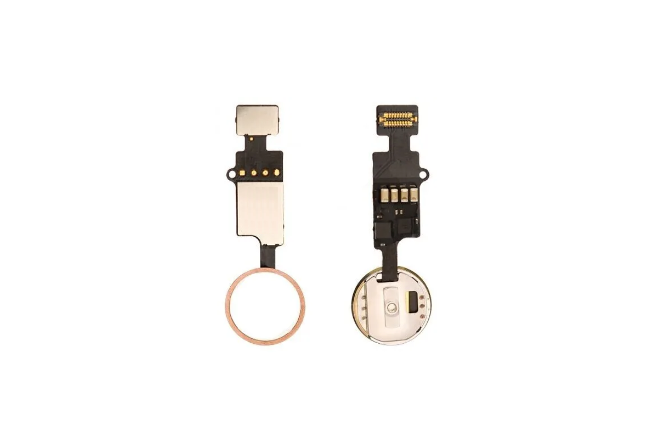 Шлейф iPhone 7/ 7 Plus/ 8/ 8 Plus на кнопку Home в сборе (версия 4) золото