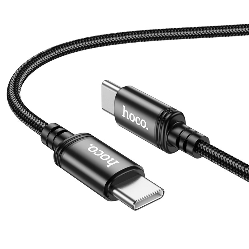 USB-C кабель HOCO X91 Radiance 60W Type-С to Type-С (300см. 3A), черный