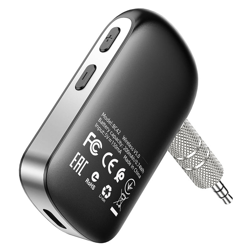 Bluetooth Car Receiver BOROFONE BC42 (адаптер Bluetooth для автомагнитолы c AUX 3.5mm входом)