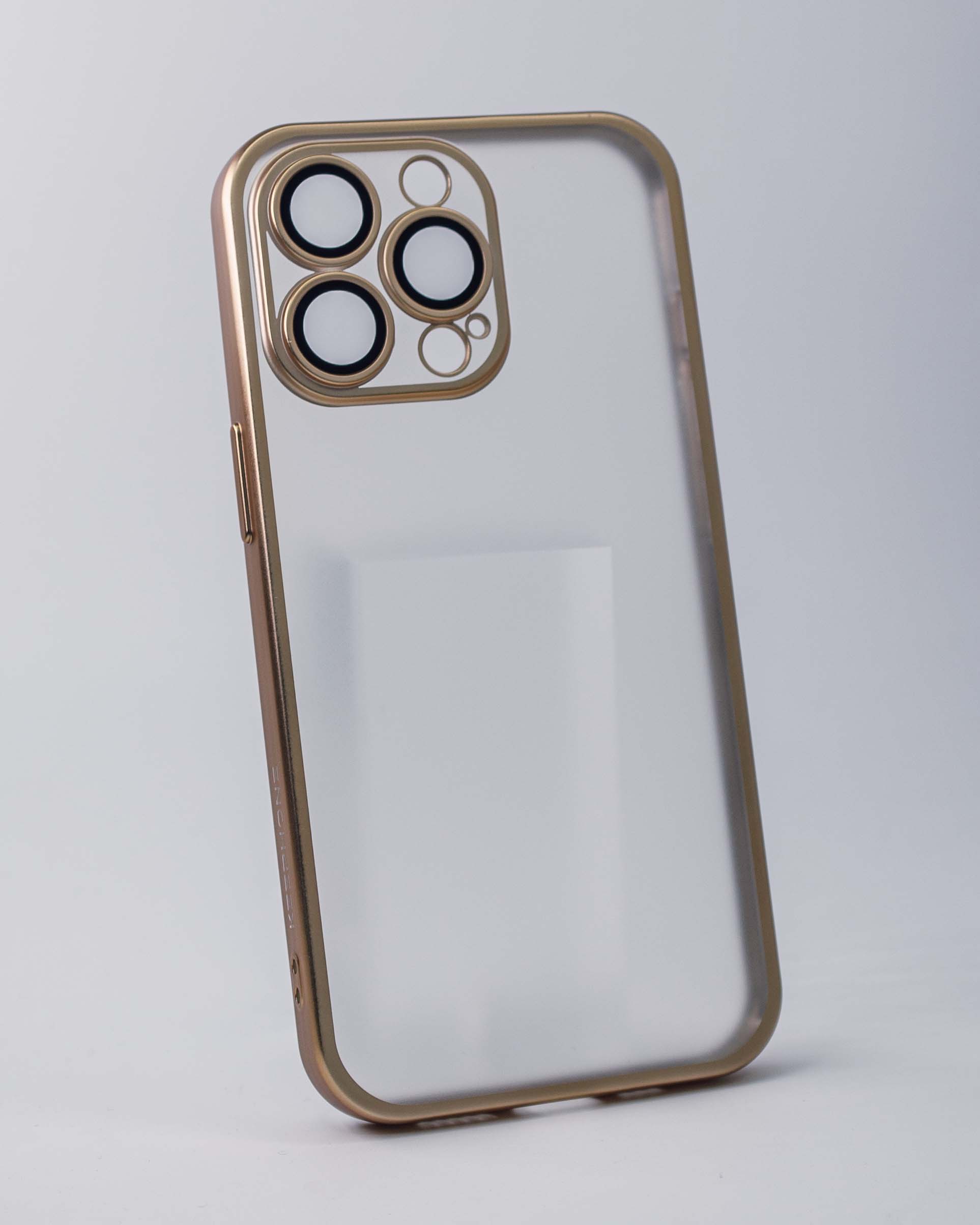 Чехол KeepHone iPhone 13 Pro с защитной линзой, золото