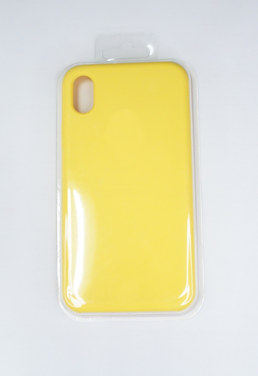 Чехол силиконовый гладкий Soft Touch iPhone XR, желтый №4,40