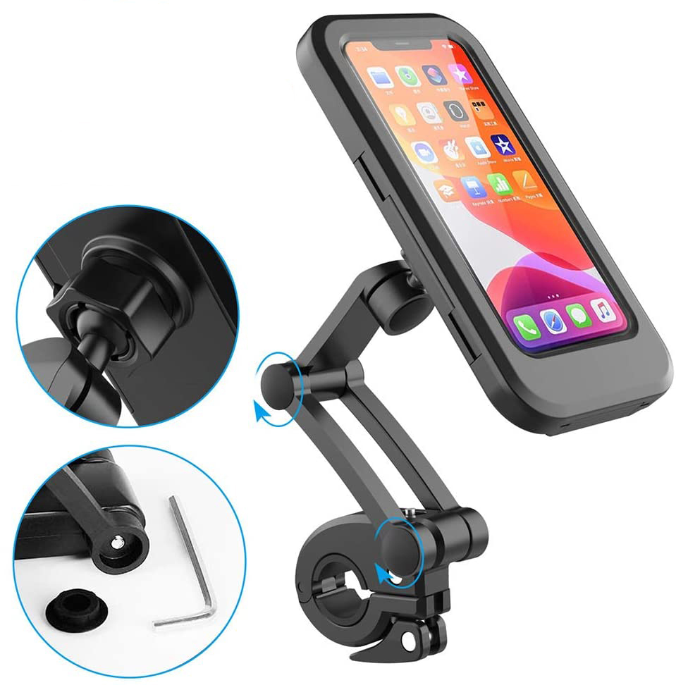 Держатель для вело/ мототехники для телефона/ смартфона HL-69, черный