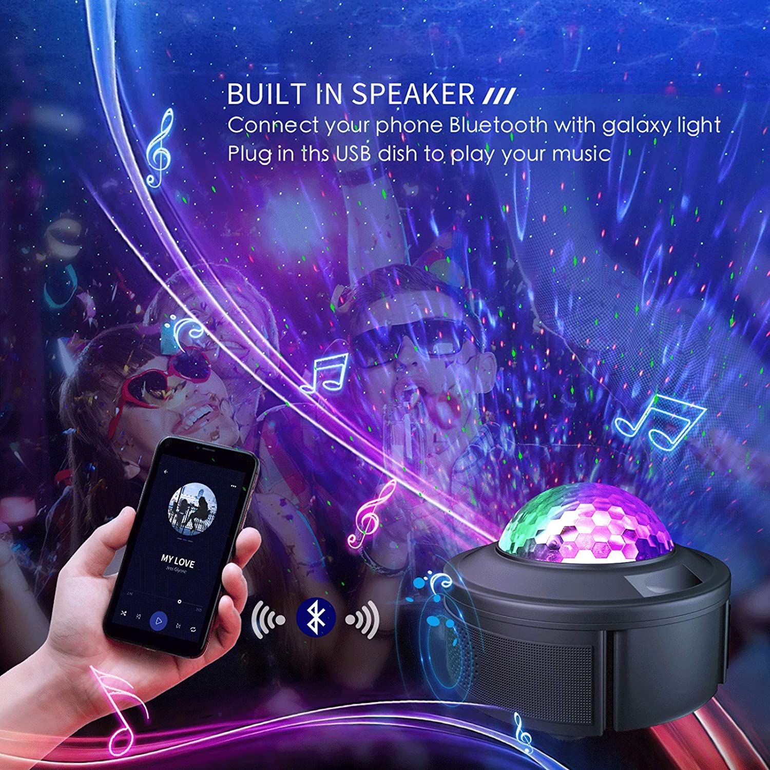 Световая установка Огонек OG-LDS19 Bluetooth