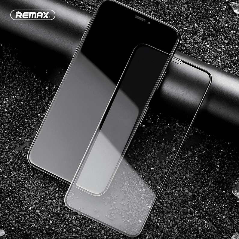 Защитное стекло iPhone 12/ 12 Pro Remax GL-56 Sino Series Shatter-proof матовое, черное