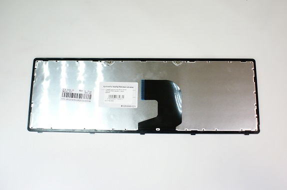 Клавиатура для ноутбука Lenovo IdeaPad Z500 черная с серой рамкой