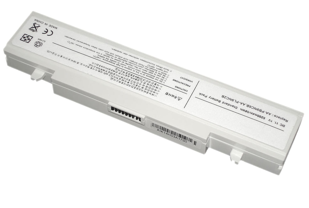 Аккумуляторная батарея для ноутбука Samsung R420 R510 R580 R530 (AA-PL9NC6W) 5200mAh OEM белая