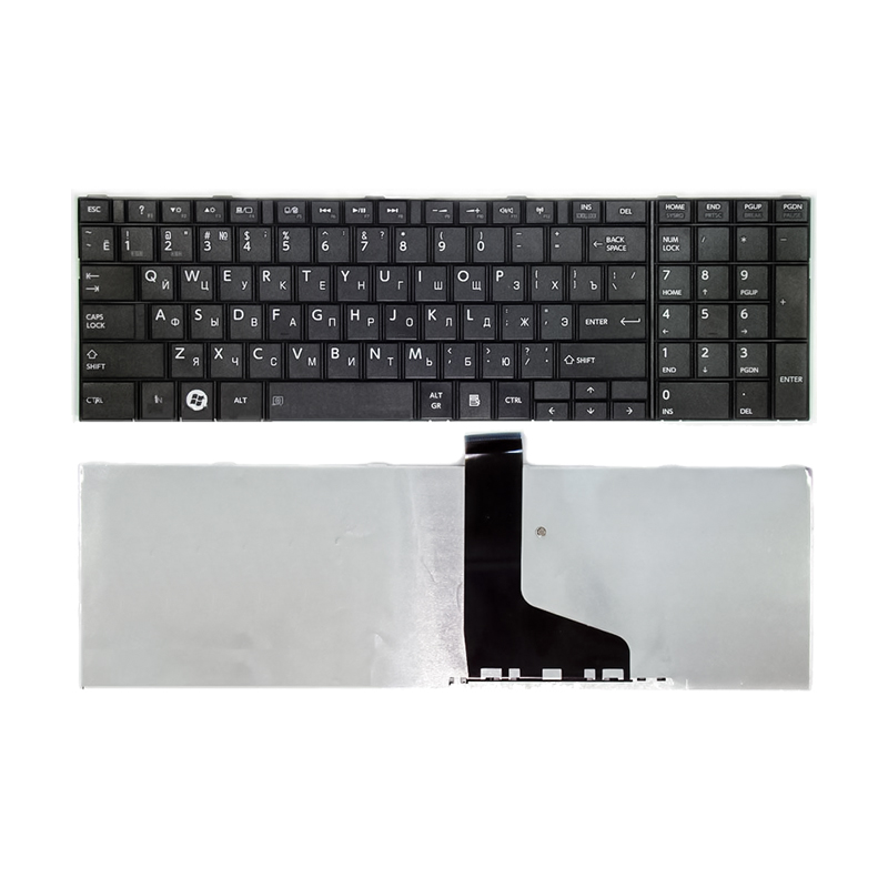 Клавиатура для ноутбука Toshiba Satellite C850 черная (пз)
