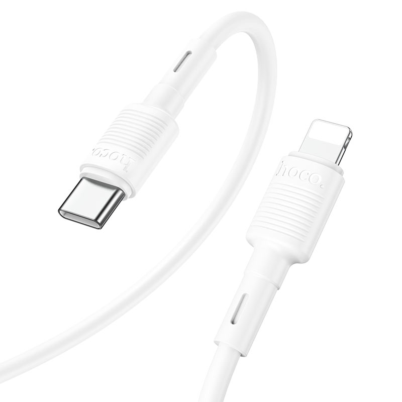 USB-C кабель HOCO X83 Victory PD Type-C to Lightning (100см), белый