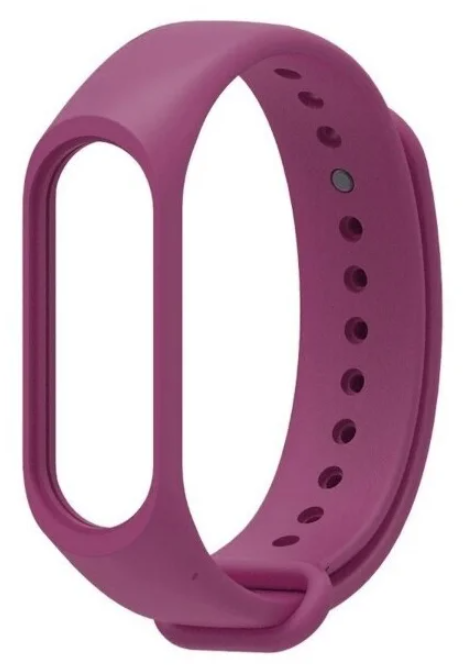 Ремешок силиконовый для Mi Band 5/ 6, сиреневый