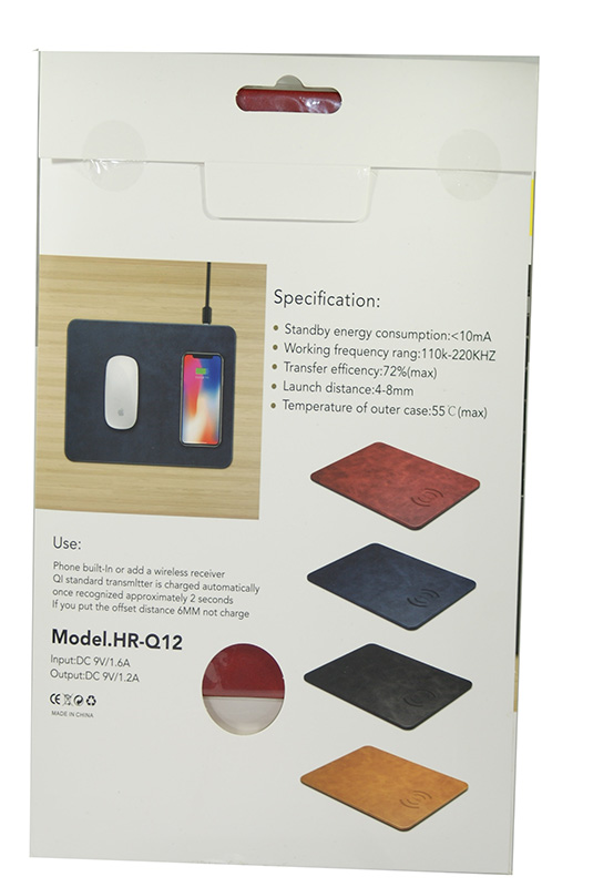 Коврик для мыши с беспроводной зарядкой HR-Q12